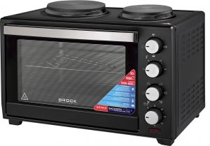 Cepeškrāsns ar konvekciju un divām sildvirsmām BROCK TO 3002 B 30L, 1600W