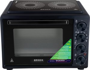 Cepeškrāsns ar stikla sildvirsmu BROCK TO 3502 BKI 35L, 3000W