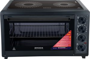 Cepeškrāsns ar stikla sildvirsmu BROCK TO 5002 BKI 50L, 3300W