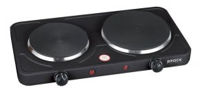 Divriņķu elektriskā plītiņa BROCK EP 200 BK, 2500W 1000+1500 W