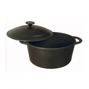 Kastrolis ar vāku, čuguna Ø24cm 4l melns Kinghoff, KH 2254