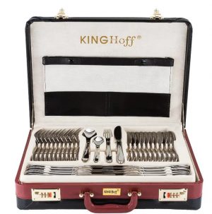 Galda piederumu komplekts, 72 gabali, spīdīgs tērauds Kinghoff KH 3519