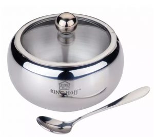 Cukurtrauks ar karoti, tērauds, 460ml, Kinghoff, KH 3725