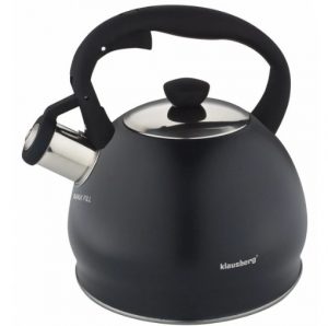 Tējkanna tērauda, 2l, melna Klausberg KB 7428