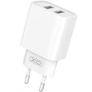 XO CE02C Mobilo telefonu lādētājs 2xUSB 2.1A