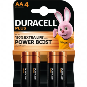 Duracell MN 1500 Plus Power Boost AA (LR6) Blistera iepakojumā 4gb.