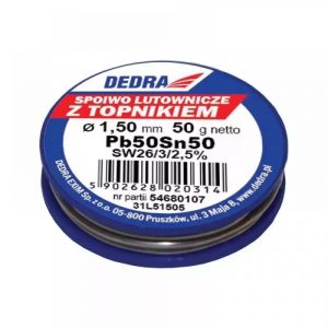 Lodalva ar kusni, 50 % SN, Pb50Sn50, 1,5 MM, 50 G (31L51505)