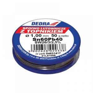 Lodalva ar kusni, 60 % SN, Pb60Pb40, 1,0 MM, 50 G (31L61005)