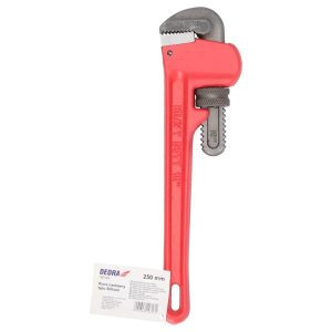 Taisna atslega Stillson, garums 250 mm, kaltais terauds, ruditi žokli (12D125)