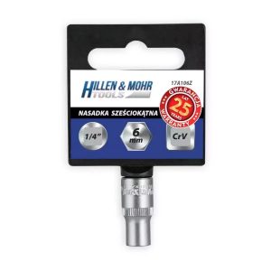 Seškanšu mucina 1/4" 8 mm plastmasas turetajs (17A108Z)