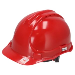 Aizsargkivere, SARKANA, 3. kat., CE1437, no HDPE polietilena, • ventilacijas caurumi, • renite udens noteces nodrošinašanai, • 4-punktu auduma siksnu sistema, • stiprinajumi, austinu pievienošanai, RA (BH1091)