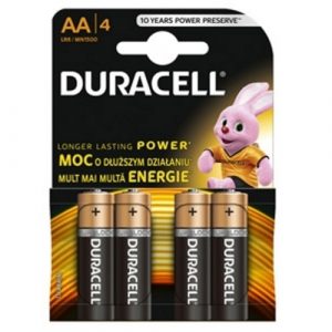 Duracell MN 1500 Basic AA (LR6) Blistera iepakojumā 4gb.