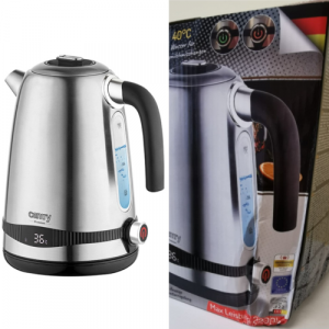 Camry CR 1291 Elektriskā tējkanna ar regulējamo temperatūru 1.7L 2200W (Bojāts iepakojums)