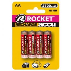 Rocket rechargeable HR6 2700mAh Blistera iepakojumā 4gb.