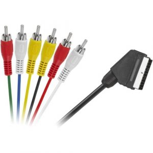 Blackmoon KPO2711 SCART/6RCA kabelis