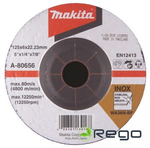 Makita Slīpripa 125X6 Inox/tērāuds (A-80656)