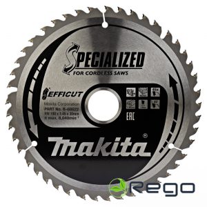 Makita Zāģripa EFFICUT 190X1.45X30mm 23° T45 T.C.T. (B-68622)