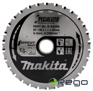Makita Zāģripa metālam HM 136X20X1,1MM, Z-30 EFFICUT METAL