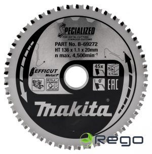 Makita Zāģripa EFFICUT METAL 150X1.1X20mm 0° T33 T.C.T. (B-69288)