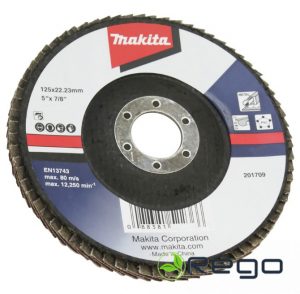 Makita Lameļu slīpdisks Economy type 125x22.23 A40 Alumīnija oksīds D-63476