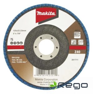 Makita Lameļu slīpdisks Economy type 125x22.23 Z40 Metālam D-63781