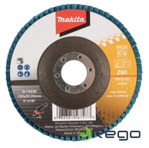 Makita Lameļu slīpdisks 125X22.3MM Z60 (D-74239)