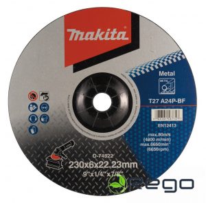 Makita Slīpripa 230x6,0x22,23 metālam (D-74522)