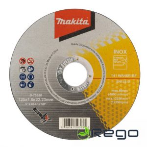 Makita Griezripa 125x1.0mm, WA46R, INOX (D-75530)