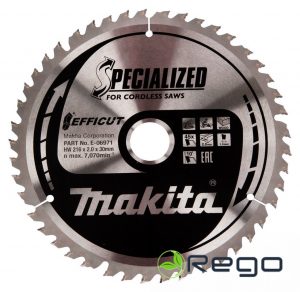 Makita Zāģripa kokam 216X30X2,0MM, 10°, Z-45 EFFICUT T.C.T. (E-06971)